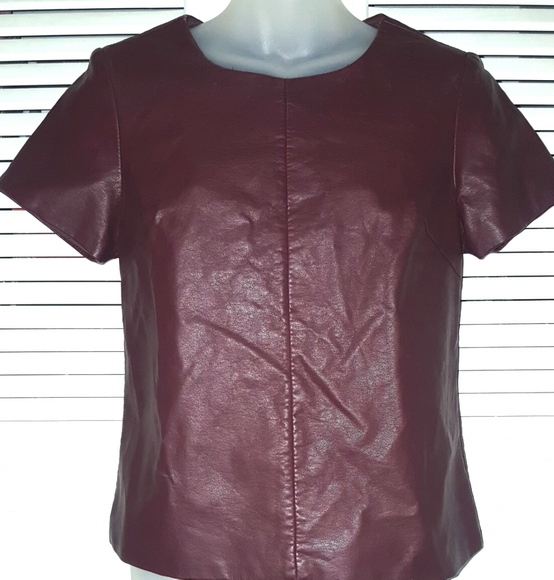 Express Minus the Leather Vegan Top Size S/P - Picture 2 of 3